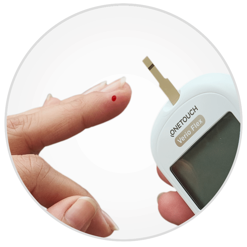 Apply to test strip