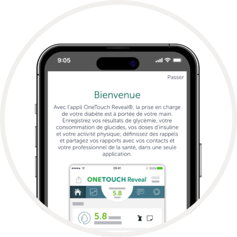 Découvrez l’appli OneTouch Reveal®